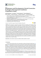 Maintenance and Development of Social Connection by People with Long-term Conditions: A Qualitative Study
