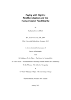 Paying with dignity: Neoliberalisation and the human cost of food charity
