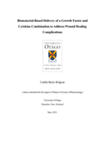 Biomaterial-Based Delivery of a Growth Factor and Cytokine Combination to Address Wound Healing Complications