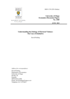 Understanding the Etiology of Electoral Violence: The Case of Zimbabwe