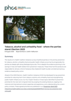 Tobacco, alcohol and unhealthy food - where the parties stand: Election 2023
