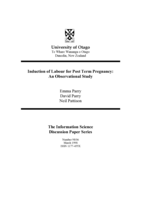 Induction of labour for post term pregnancy: An observational study