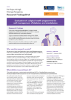Research Findings Brief: Evaluation of a digital health programme for self-management of diabetes and prediabetes