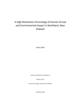 A High-Resolution Chronology of Human Arrival and Environmental Impact in Northland, New Zealand
