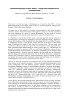 Ethnohistoriography of Koh Samui: Change and adaptation in atourism period