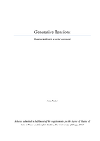 Generative Tensions: Meaning making in a social movement
