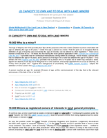 Capacities to Own and to Deal With Land