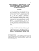 Indigenous Restitution in Settling Water Claims: The Developing Cultural and Commercial Redress Opportunities in Aotearoa New Zealand