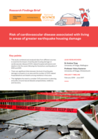 Research Findings Brief: Risk of cardiovascular disease associated with living  in areas of greater earthquake housing damage
