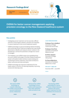 Research Findings Brief: CtDNA for better cancer management: applying  precision oncology to the New Zealand healthcare system