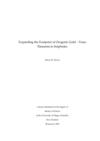 Expanding the Footprint of Orogenic Gold –Trace Elements in Sulphides