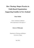 How Theology Shapes Practice in Faith-Based Organisations Supporting Families in New Zealand