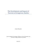 The Development and Impact of Tourism in Livingstone, Zambia