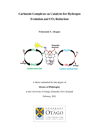 Carbazole complexes as catalysts for hydrogen evolution and CO2 reduction