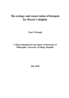 The ecology and conservation of hotspots for Hector’s dolphin
