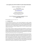 A read, append, prune (RAP) formalism for spatio-temporal information