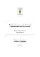 The concept of autonomy in distributed computation and multi-agent systems