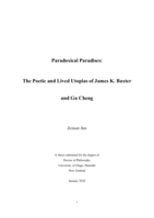 Paradoxical paradises: The poetic and lived utopias of James K. Baxter and Gu Cheng