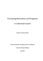 Circulating biomarkers and prognosis in colorectal cancer