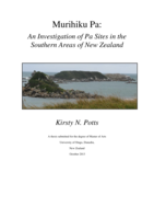 Murihiku Pa: An Investigation of Pa Sites in the Southern Areas of New Zealand