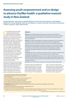 Assessing youth empowerment and co-design to advance Pasifika health: a qualitative research study in New Zealand