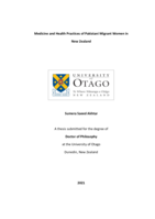 Medicine and health practices of Pakistani migrant women in New Zealand