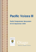 Pacific Voices III: Abstracts for the Pacific Postgraduate Symposium 2006