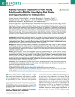 Kidney-Function Trajectories From Young Adulthood To Midlife: Identifying Risk Strata And Opportunities For Intervention