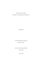 Seasonality in New Zealand : perceptions of tourism operators in Queenstown