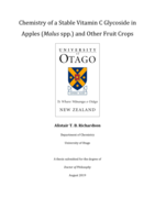 Chemistry of a Stable Vitamin C Glycoside in Apples (Malus spp.) and Other Fruit Crops