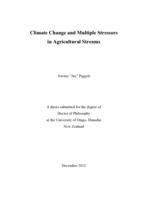 Climate Change and Multiple Stressors in Agricultural Streams