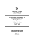 Experimental transformation of a cognitive schema into a display structure