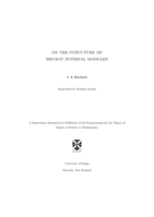 On the structure of Bruhat interval modules
