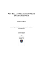 New Zealand Phylogeography of Hormosira Banksii