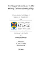 Bioorthogonal chemistry as a tool for prodrug activation and drug design