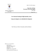 Low-income housing in high-amenity areas: Long-run impacts on residential development