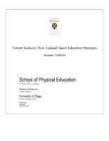 Toward Inclusive New Zealand Dance Education Strategies