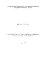 Support Needs of Families Living with Children with Autism Spectrum Disorder in New Zealand