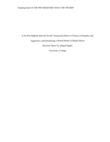 Is the Pen Mightier than the Sword? Testing the Effects of Fiction on Empathy and Aggression, and Introducing a Hybrid Model of Media Effects