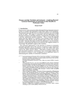 Duress and the Variation of Contracts: Looking Beyond General Statements of Principle to the Results in Particular Cases