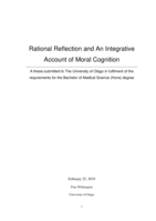 Rational Reflection and An Integrative Account of Moral Cognition