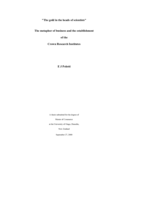 “The gold in the heads of scientists”: The metaphor of business and the establishment of the Crown Research Institutes