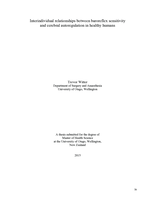 Interindividual relationships between baroreflex sensitivity and cerebral autoregulation in healthy humans