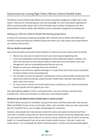 Ngāi Tahu Marine Cultural Health Index 2013 User Manual