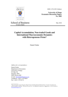 Capital Accumulation, Non-traded Goods and International Macroeconomic Dynamics with Heterogeneous Firms