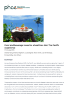 Food and beverage taxes for a healthier diet: The Pacific experience
