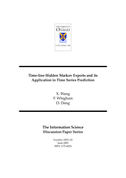 Time-line hidden Markov experts and its application in time series prediction