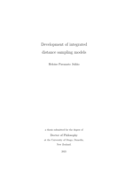 Development of integrated distance sampling models