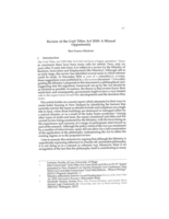 Review of the Unit Titles Act 2010: A Missed Opportunity