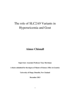 The role of SLC2A9 Variants in Hyperuricemia and Gout